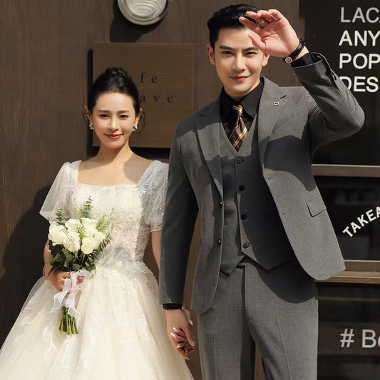Y1367 Groom's Wedding Suit (Customizable)