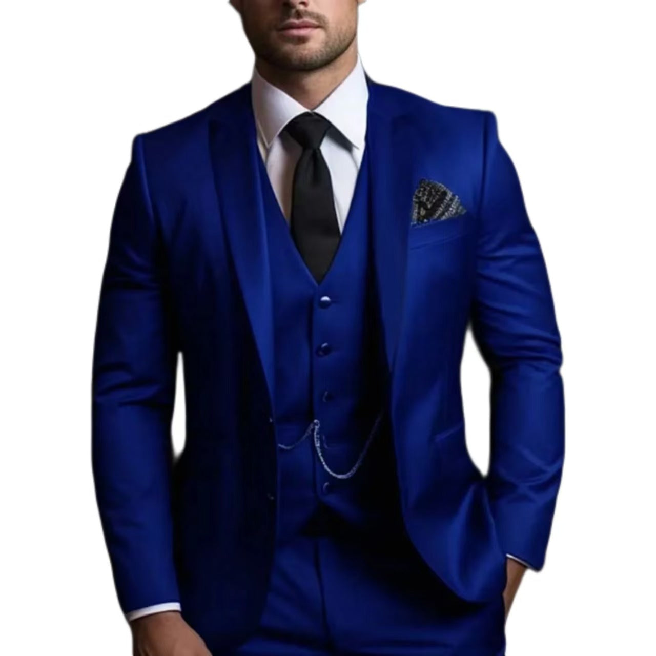 Y1373 Men's Slim Fit Three-Piece Suit (Customizable)