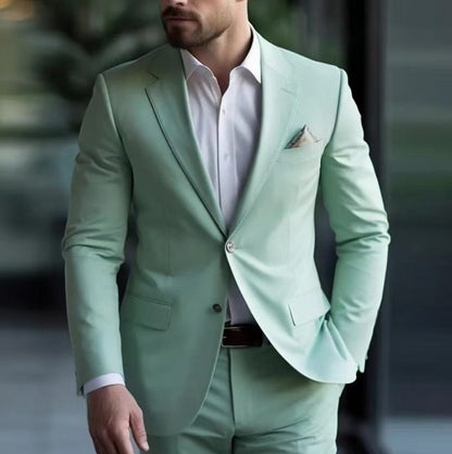Y1374 Business Suit Men's Slim Fit Suit (Customizable)