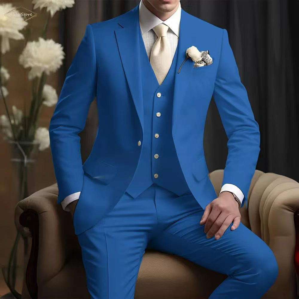 Y1386 Men's three-piece suit (customizable)