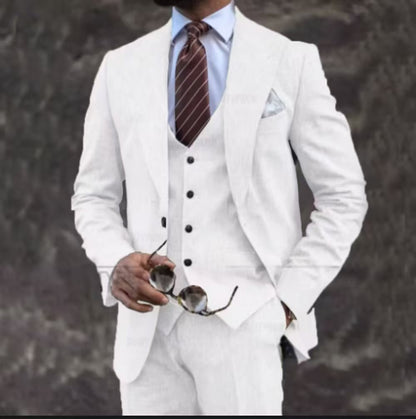Y1402 New Men's Three-Piece Suit (Customizable)