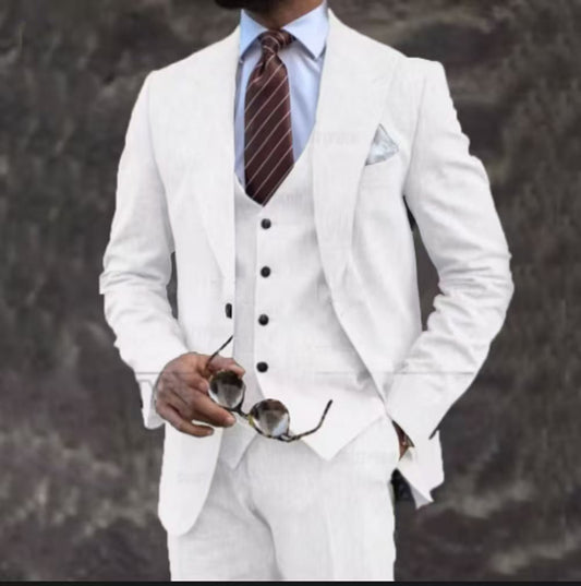 Y1402 New Men's Three-Piece Suit (Customizable)