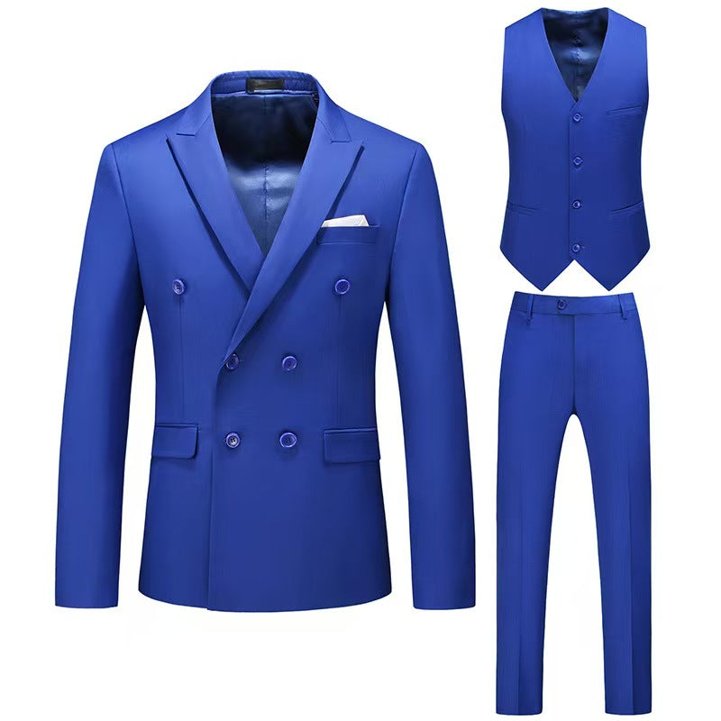 Y0210 Men's Hollow Three-piece Suit