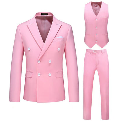 Y0210 Men's Hollow Three-piece Suit