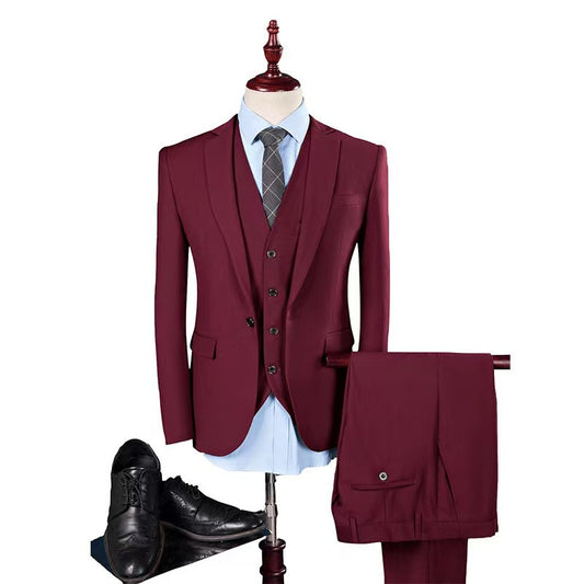 Y0486 New Men's Solid Color Suit