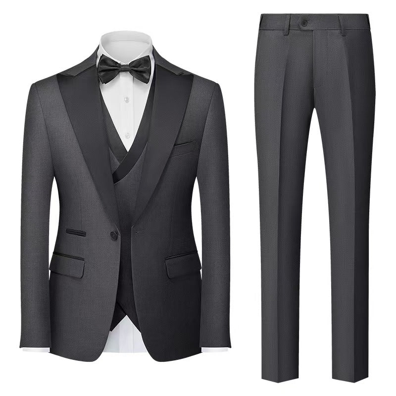 Y0334 new three-piece suit Korean style slim fit