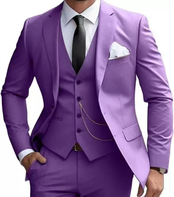Y0583 3-piece suit 2-button casual