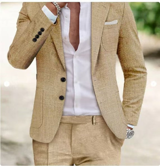 Y1417 suit jacket and pants two-piece set