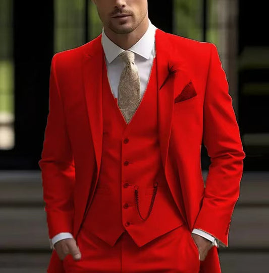 Y0732 Men's Slim Suit Coming of Age Business