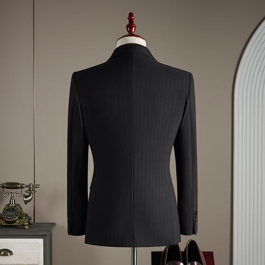 Y1422 Autumn New Arrival Men's Striped Suit Three-piece Suit
