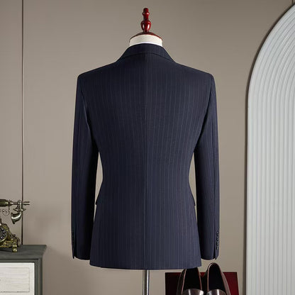 Y1422 Autumn New Arrival Men's Striped Suit Three-piece Suit