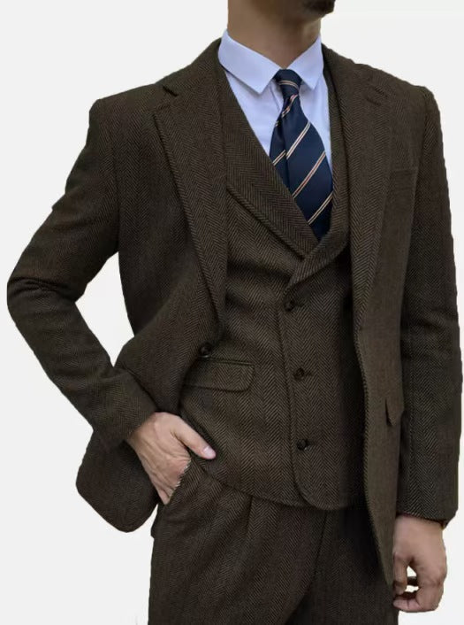 Y0302 suit notch collar men's suit