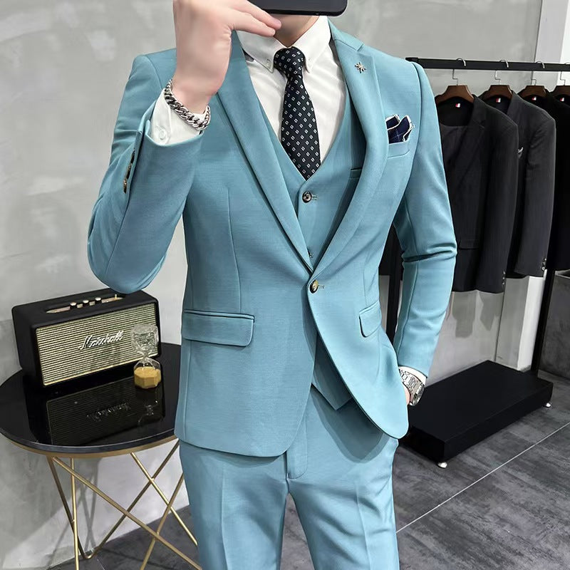 Y0955 suit solid color high value business