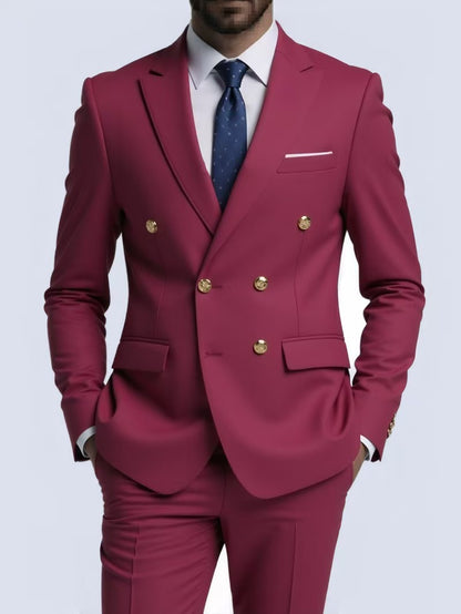 Y0769 business ironing double-breasted gold-buttoned suit