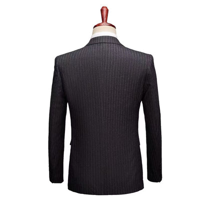 Y1443 new striped brushed suit