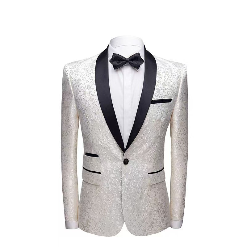 Y1448 fancy suit business casual suit