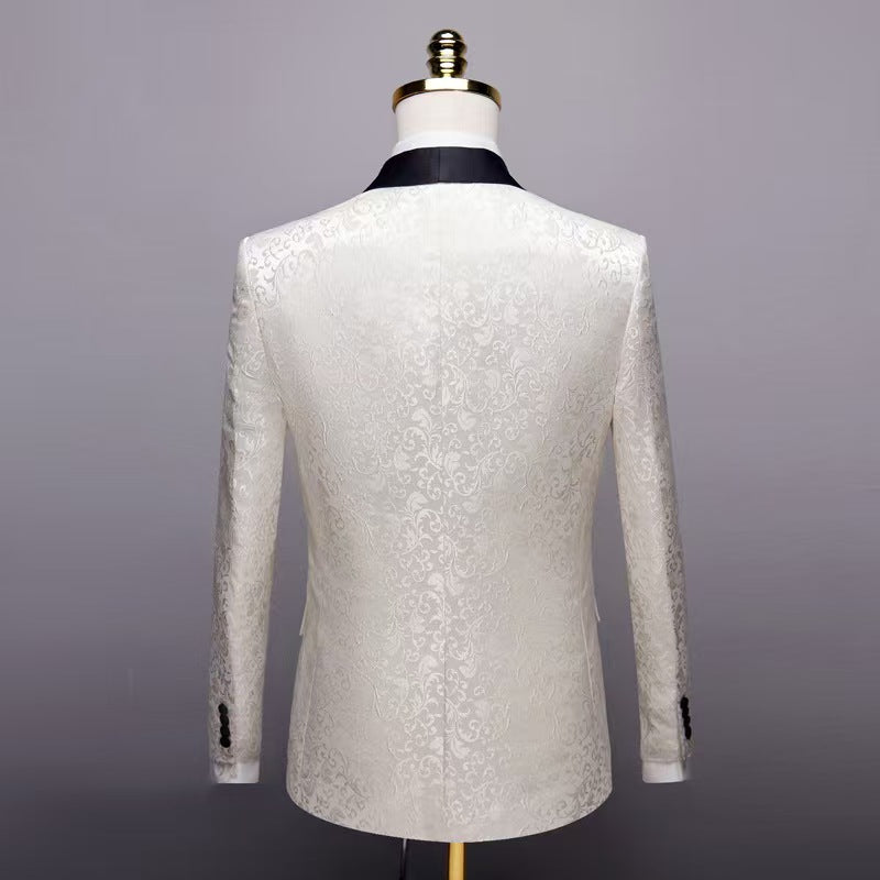 Y1448 fancy suit business casual suit