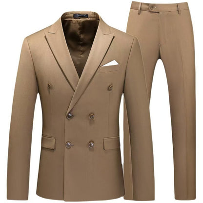 Y1455 new men's large size two-piece suit