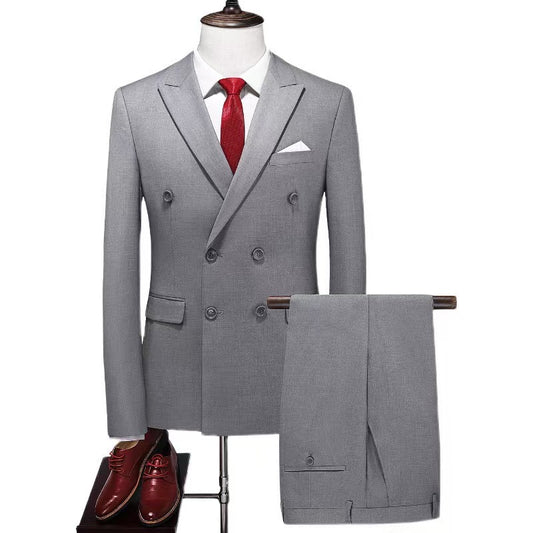 Y1457 double-breasted suit