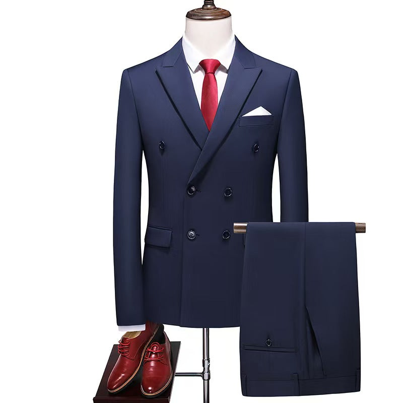 Y1457 double-breasted suit