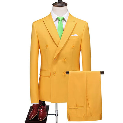 Y1457 double-breasted suit