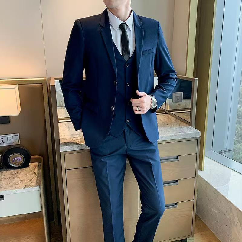 T1464 men's black business suit
