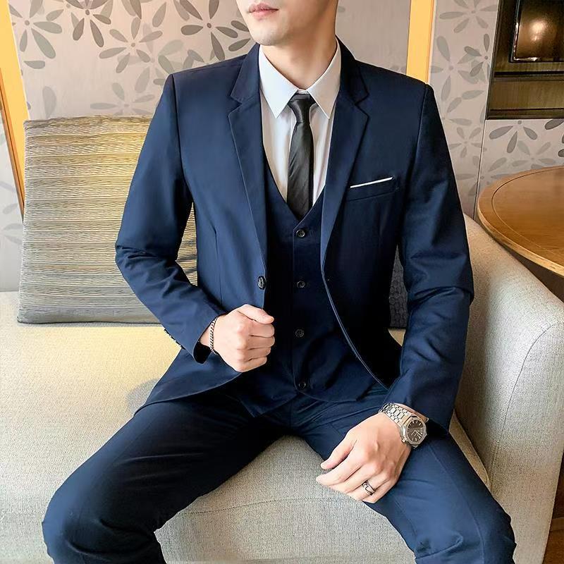 T1464 men's black business suit