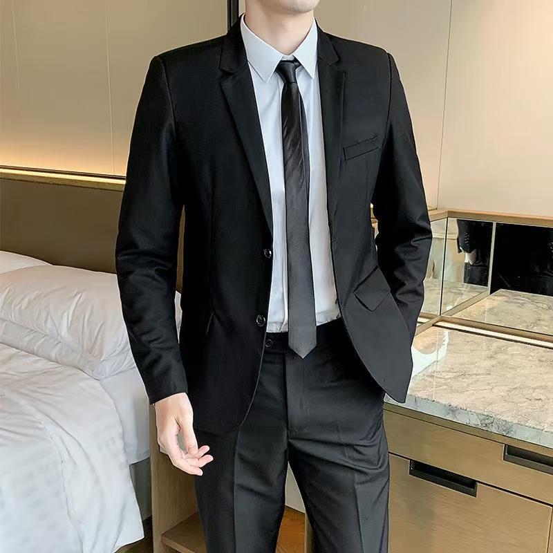 T1464 men's black business suit