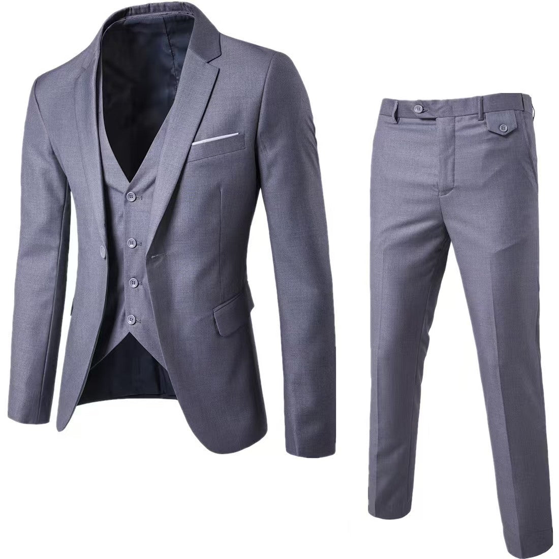 Y1475 Men's Plaid Two-Piece Suit