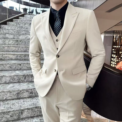 Y1547 solid color men's two-button suit