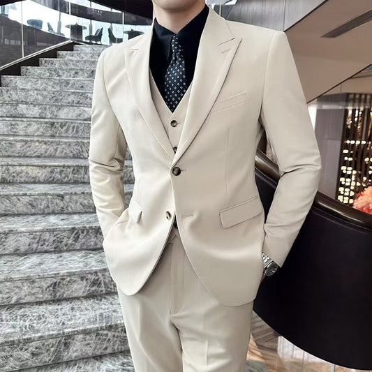 Y1547 solid color men's two-button suit