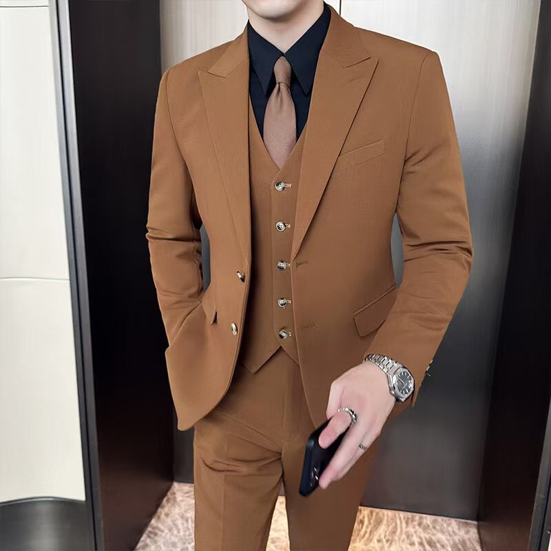 Y1547 solid color men's two-button suit