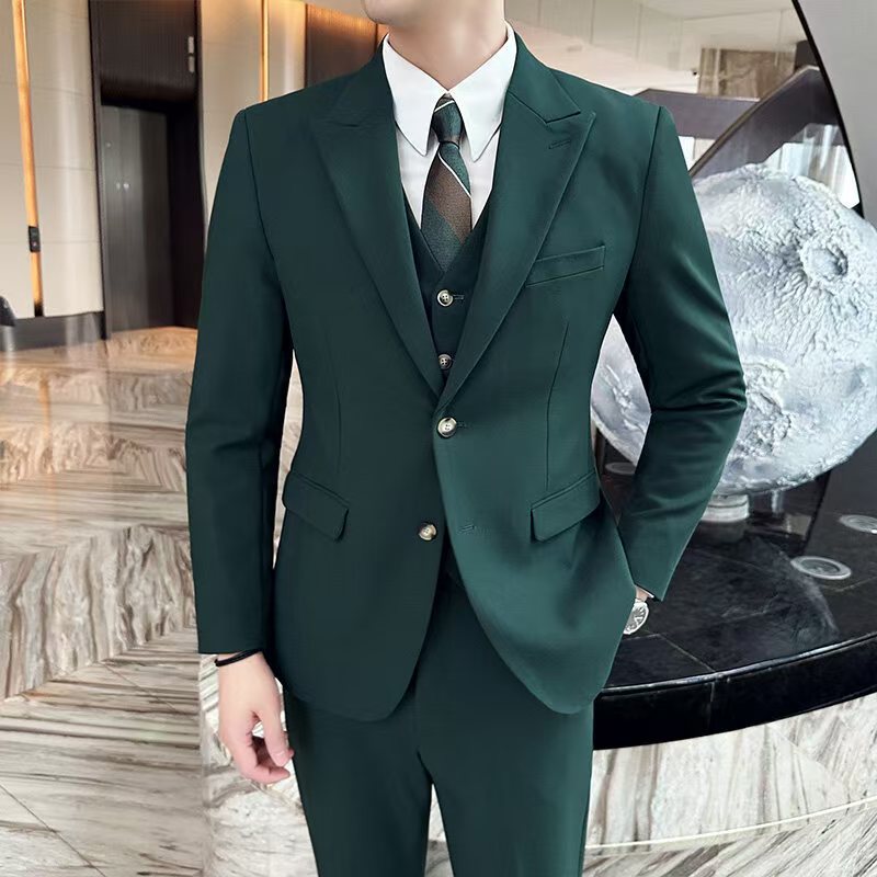 Y1547 solid color men's two-button suit