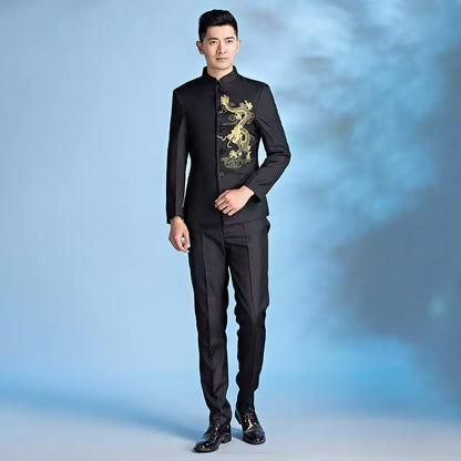 Y1556 men's slim-fit suit