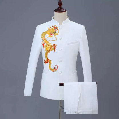 Y1556 men's slim-fit suit