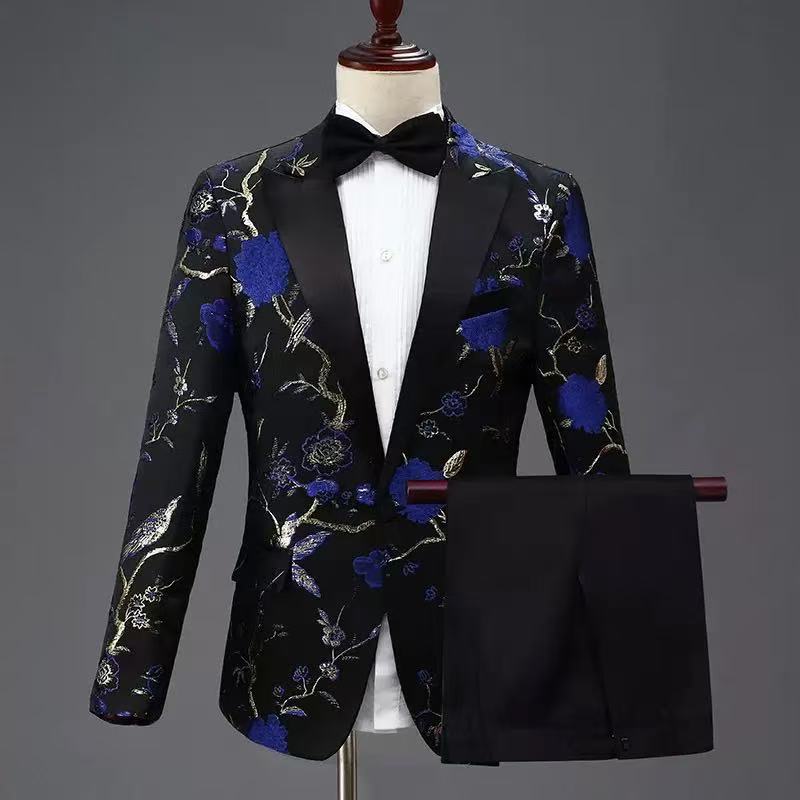 Y1565 Men's Black Suit