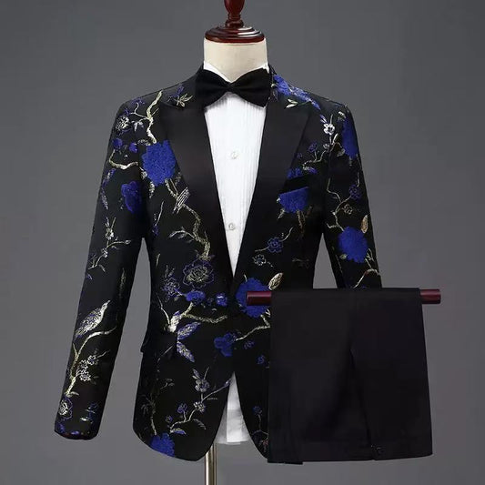 Y1565 Men's Black Suit