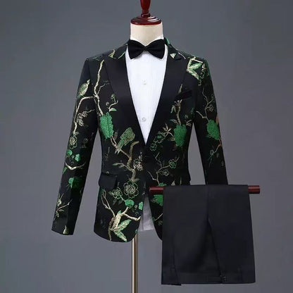 Y1565 Men's Black Suit