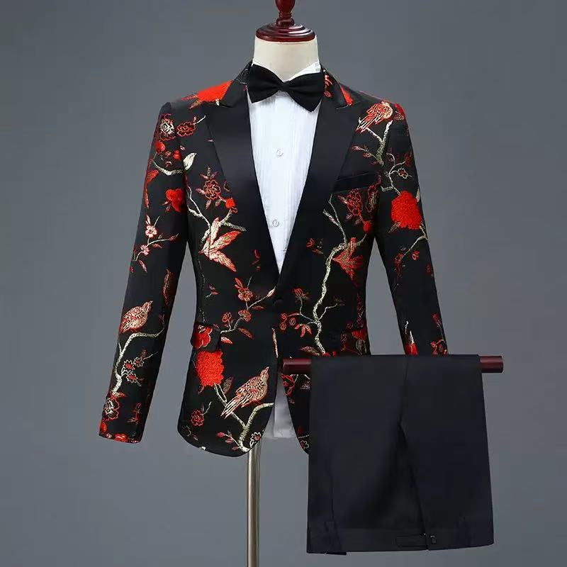 Y1565 Men's Black Suit