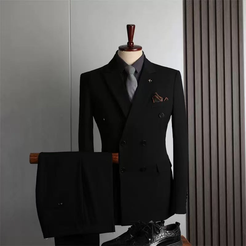 Y1582 double-breasted suit for men