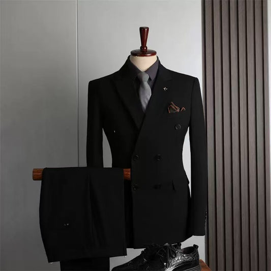 Y1582 double-breasted suit for men