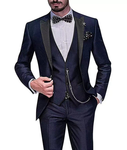 Y1593 Men's Three-Piece Suit