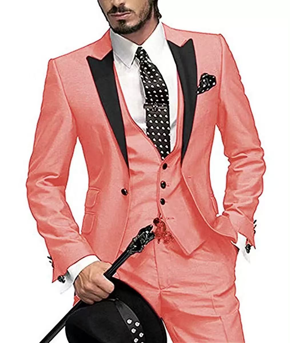 Y1593 Men's Three-Piece Suit