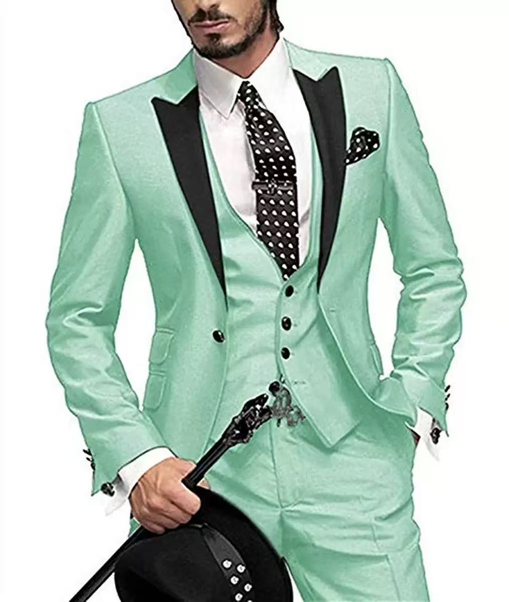 Y1593 Men's Three-Piece Suit
