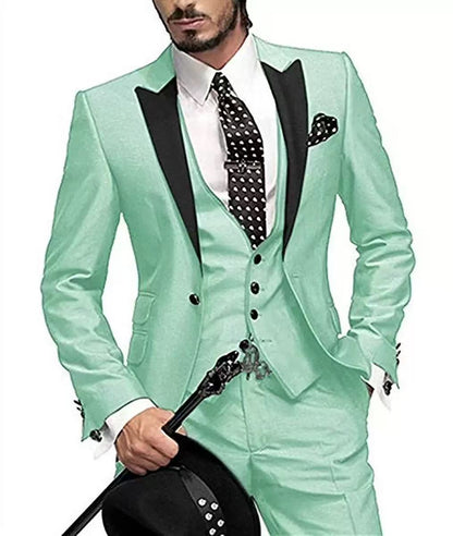 Y1593 Men's Three-Piece Suit
