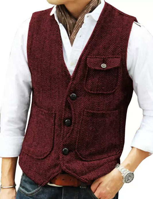 Y1654 Men's Vest Suit