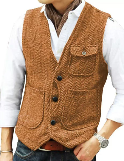 Y1654 Men's Vest Suit