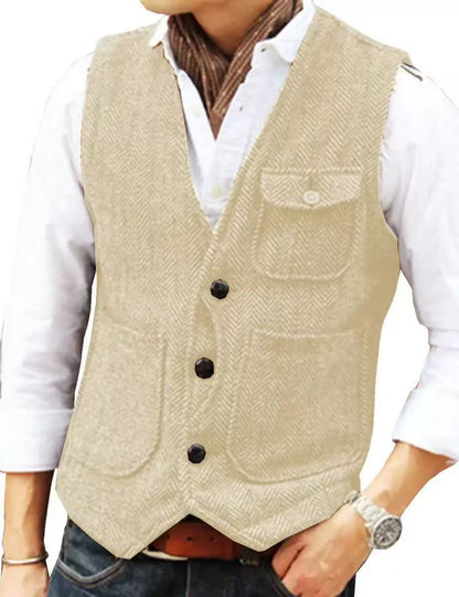 Y1654 Men's Vest Suit