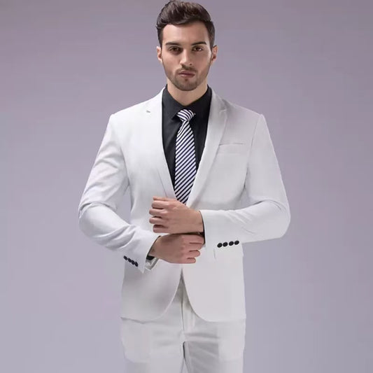 Y1695 solid color three-piece suit