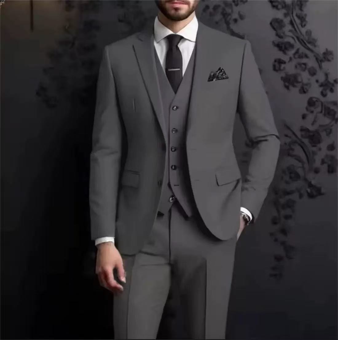 Y1701 solid color suit